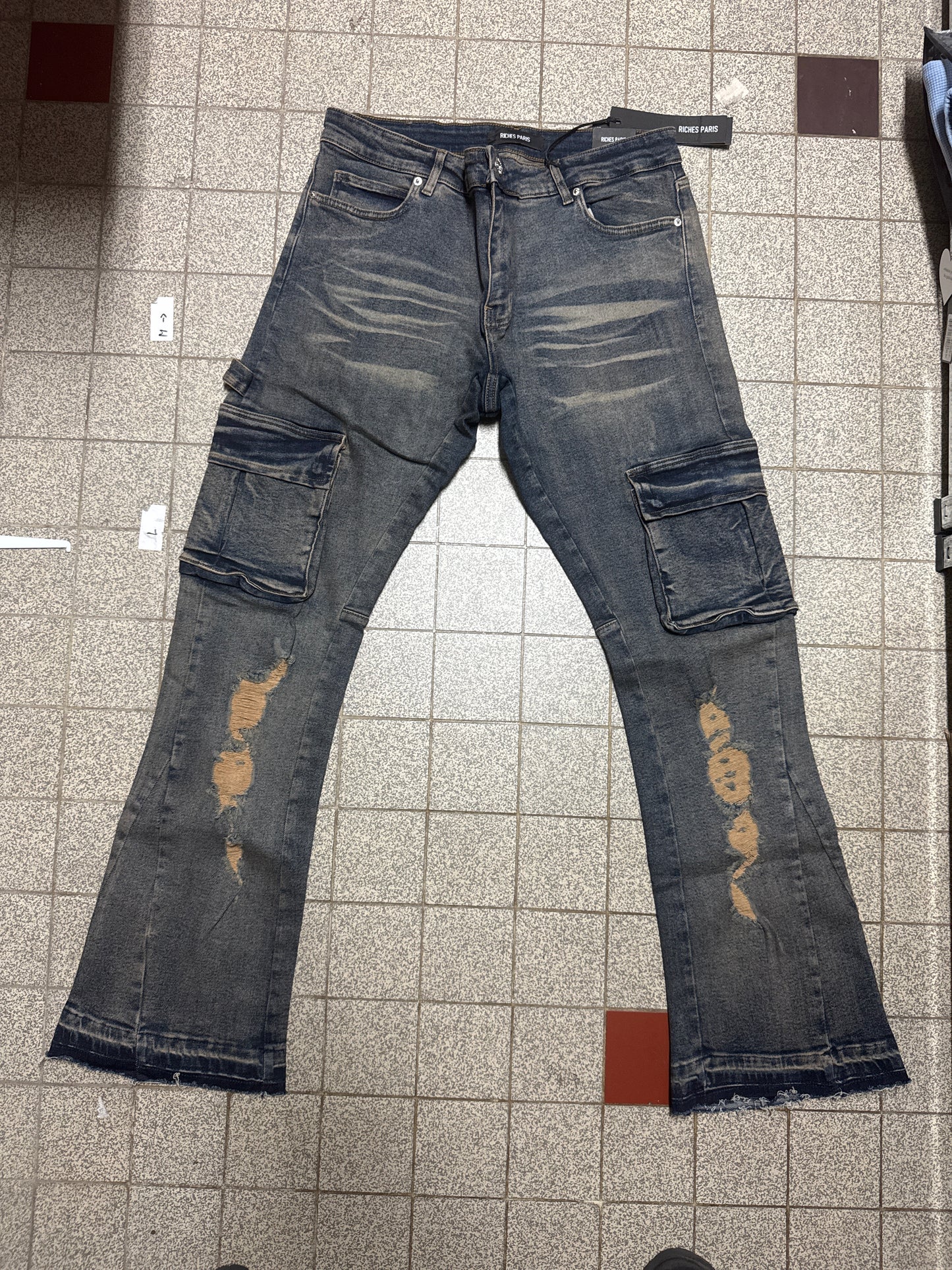 JEANS FLARE CARGO